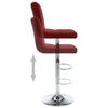 vidaXL Bar Stools 2 pcs Wine Red Faux Leather