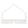 vidaXL Kids Bed Frame with Drawers White 80x200 cm Solid Wood Pine