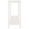 vidaXL Console Table White 110x40x80 cm Solid Wood Pine
