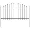 vidaXL Garden Fence 2 pcs Grey 170 x 140 cm Powder-Coated Steel