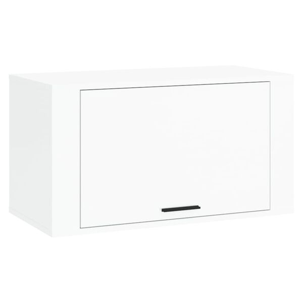 vidaXL Wall-mounted Shoe Cabinet High Gloss White 70x35x38 cm Engineered Wood