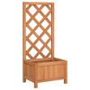 vidaXL Planter | Brown | Solid fir wood | 40 x 30 x 90 cm | Planters | Planter