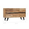 vidaXL Sideboard 150x40x79 cm Solid Acacia Wood
