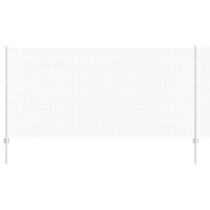 vidaXL Fence with Post Silver 1.2 x 25 m Steel