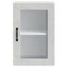vidaXL Kitchen Wall Cabinet with Glass Door Porto Concrete Grey