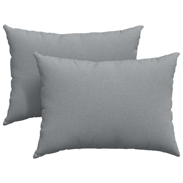 vidaXL Sofa Pillows 2 pcs Light Grey 70 x 50 cm Fabric