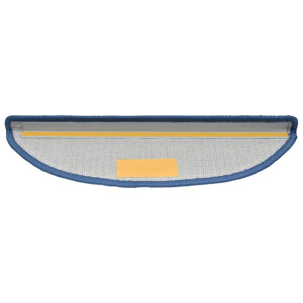vidaXL Stair Mats 20 pcs 56x17x3 cm Blue Half Round