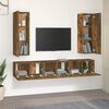 vidaXL 5 Piece TV Cabinet Set Smoked Oak Engineered Wood