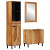 vidaXL Bathroom Cabinet Set 3 pcs Natural 38 x 33 x 160 cm