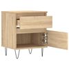 vidaXL Bedside Cabinet Sonoma Oak 40x35x50 cm Engineered Wood