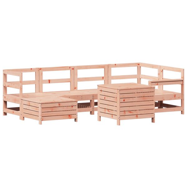 vidaXL 7 Piece Garden Sofa Set Solid Wood Douglas Fir