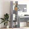 vidaXL Book Cabinet Concrete Grey 40x35x180 cm Engineered Wood