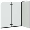 vidaXL Shower Enclosure Manual Black 120 x 68 x 130 cm