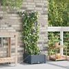 vidaXL Garden Planter LiGht Grey 40 x 40 x 126 cm Steel