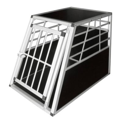 vidaXL Dog Transport Cage L Aluminium