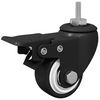 vidaXL Casters 12 pcs Black M6 x 37 mm Iron and Nylon