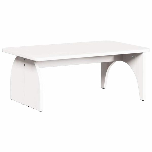 vidaXL Coffee Table White 80 x 50 x 31 cm Solid pine wood
