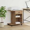 vidaXL Printer Stand Artisian Oak 60 x 40 x 68.5 cm Engineered Wood