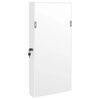 vidaXL Mirror Jewellery Cabinet with LED Lights Wall Mounted White