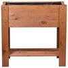 dobar Rectangular Raised Bed with Shelf "Urban" Natural