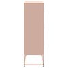 vidaXL Sideboard Pink 68.5x38.5x123.5 cm Steel