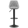 vidaXL Bar Stool Light Grey Velvet