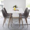 Venture Home Dining Chairs 2 pcs Polar Polyester Grey and Natural