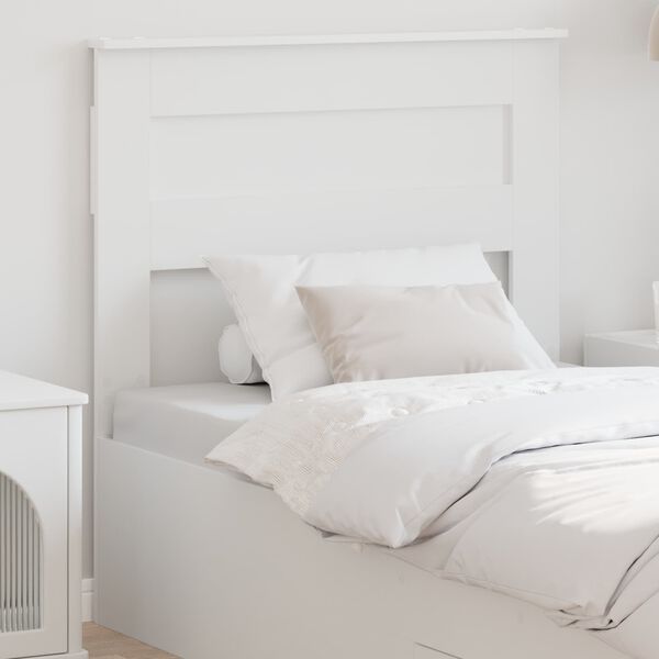 vidaXL Headboard with Headboard White 75 cm Engineered wood
