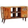 vidaXL Reclaimed Cabinet Solid Wood with 1 Door 4 Shelves 3 Drawers