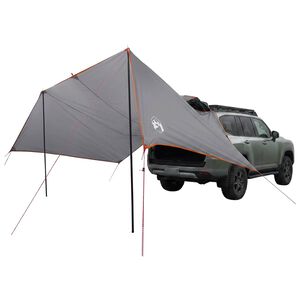 vidaXL Vehicle Awning with Roof Grey and Orange 518 x 580 x 215 cm