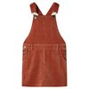 Kids'Overall Dress Corduroy Cognac 128