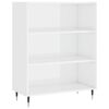 vidaXL Highboard High Gloss White 69.5x34x180 cm Engineered Wood