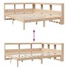 vidaXL Bookcase Bed without Mattress 150x200 cm Solid Wood Pine