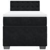 vidaXL Box Spring Bed with Mattress Black 90x190 cm Velvet