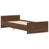 vidaXL Bed Frame without Mattress Brown Oak 100x200 cm Engineered Wood