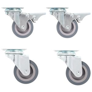 vidaXL Swivel Casters 4 pcs 50 mm