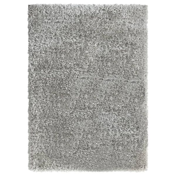 vidaXL High Pile Shaggy Rug Grey 120x170 cm 50 mm
