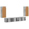 vidaXL TV Cabinet Set 4 pcs Concrete Grey Engineered Wood