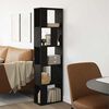 vidaXL Bookcase Black Oak 45 x 23.5 x 162.5 cm