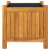 vidaXL Garden Planter with Liner 42x42x40 cm Solid Wood Acacia