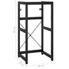 vidaXL Bathroom Washbasin Frame Black 40x38x83 cm Iron