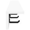 vidaXL Wall-Mounted Coat Rack Wall-mounted White 60 x 10.5 x 10.5 cm
