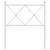 vidaXL Metal Headboard White 80cm