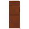 vidaXL Parcel Drop Box Rusty 41 x 38 x 103 cm Weathering Steel