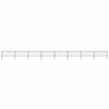 vidaXL Garden Fence with Spear Top Steel 1339x75 cm Black