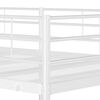 vidaXL Bunk Bed without Mattress White 90x190 cm Single Steel