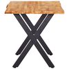 vidaXL Dining Table 140x80x75 cm Solid Oak Wood