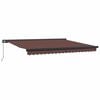 vidaXL Manual Retractable Awning Brown 400x300 cm