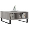 vidaXL Coffee Table Grey Sonoma 60x60x30 cm Engineered Wood