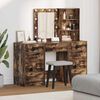 vidaXL Dressing Table 3 pcs Brown 40 x 41 x 135 cm Engineered wood